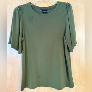 Worthington Olive Short Sleeve Top